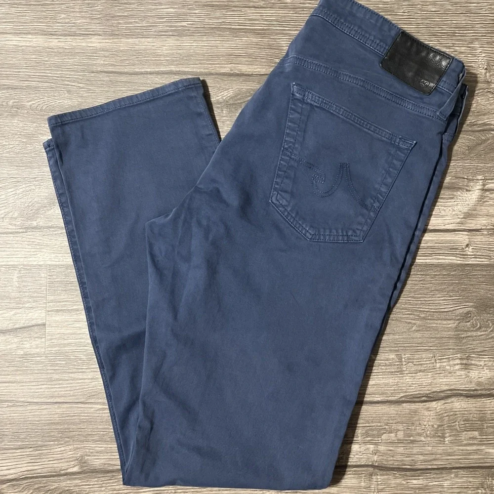 AG Adriano Goldschmied The Graduate Tailored Leg Blue Pants Size 36x32 (36x33)
